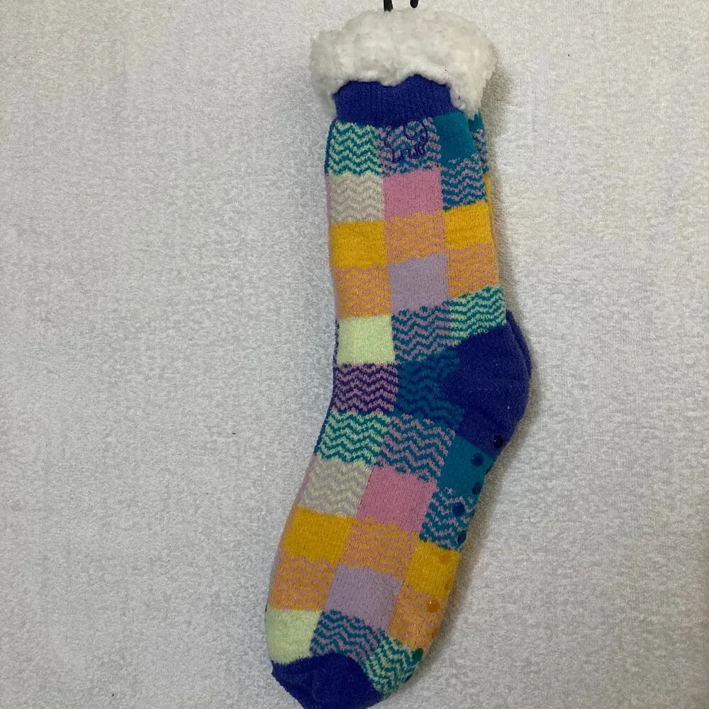 Brand New Ivory Ella Sherpa Lined Fuzzy Quarter Socks - 2 Pairs